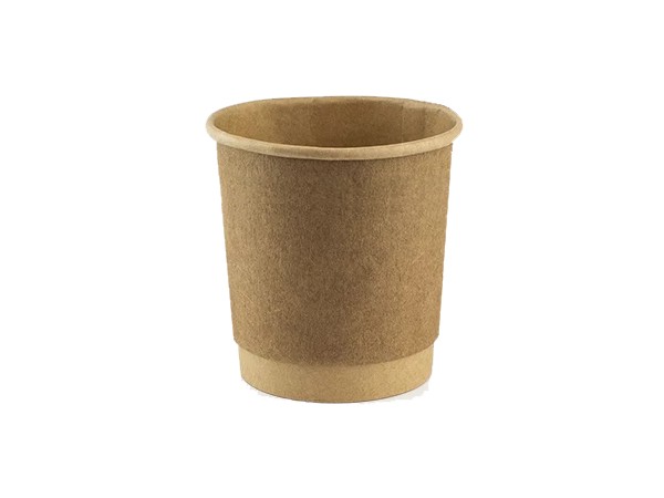 Стакан 110мл паперовий двошаровий Крафт/Крафт 25шт АПХ 122269_1