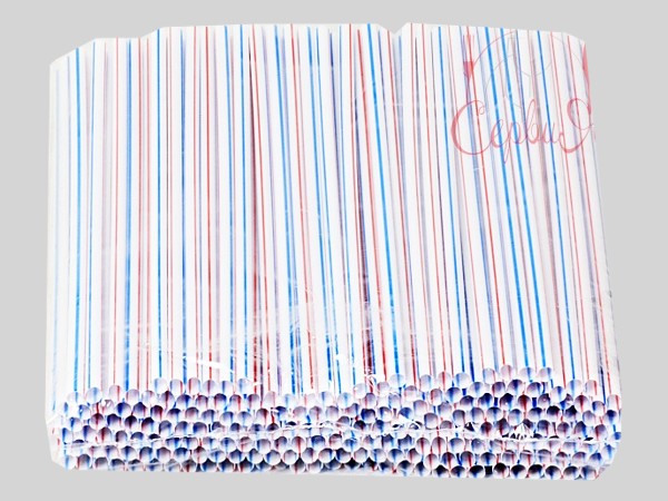 Соломка для соку 21смх5мм без згину смугаста 200шт_2