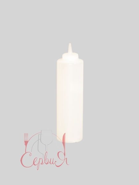 Пляшка пластикова з носиком біла 260мл 960 МАК_2