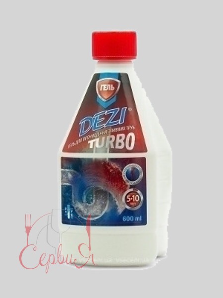 Засіб для чищення труб гель TURBO DEZI 600мл 70014_2