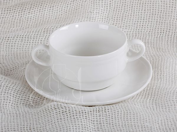 Бульонница 300мл с блюдц. (160мм) Castel-FBC (сл.кость)_2