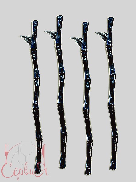 Мішалка "Бамбук" 20,5см чорна 100шт АД_2