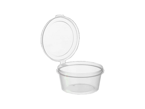 Соусник РР прозор. з кришкою 50мл 40шт А_1