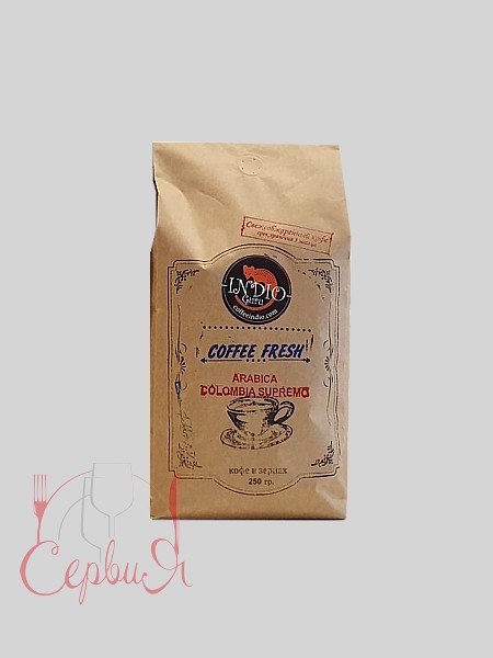 Кава в зернах 250г Колумбiя Супремо_2