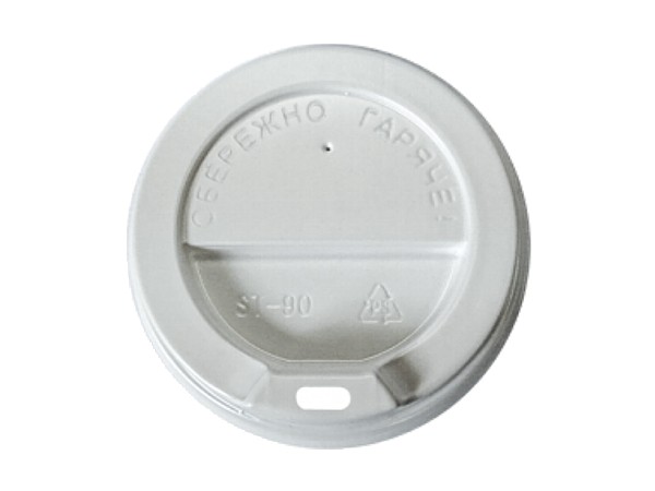 Кришка КР-91 для паперового стакана 500мл 50шт біла_1