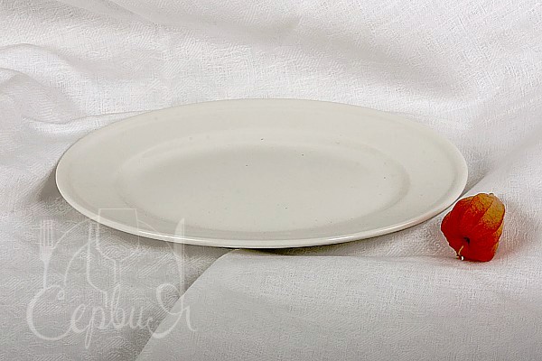 Блюдо овальне д.220мм Bistro (слонова кістка)_2