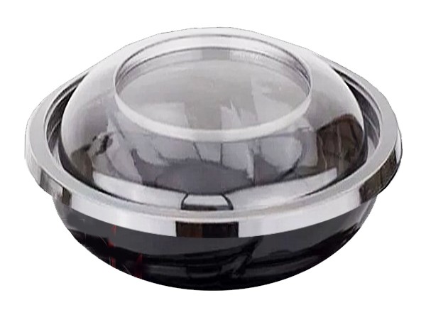 Контейнер РЕТ д.190, h54,5мм з прозор.куп.криш. 750мл чорний 10шт 015031/015035_1