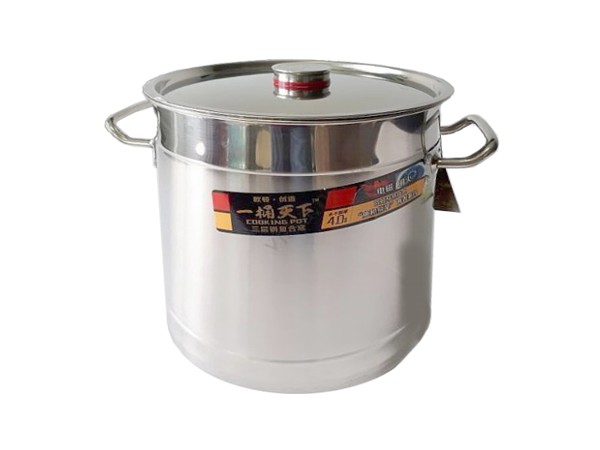 Каструля з кришкою для індукційних плит 15л. нерж.19781_1