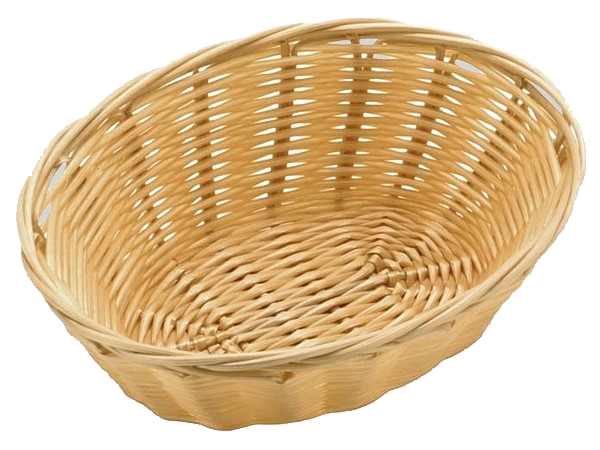 Корзина овальна 18х13см світло-коричнева 530011_1