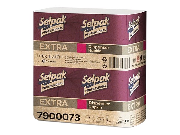 Серветка для діспенсера 24х26,5см біла 250шт Selpak 33760025_1