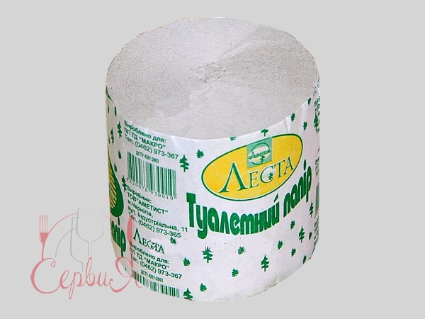 Туалетний папір сірий макулатурний ЛЕСТА_2