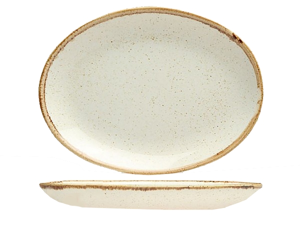 Блюдо овальне 31cм Porland Seasons Beige 112131_1