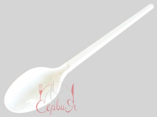 Ложка столова біла №2 2,5гр 16см 90шт А_2