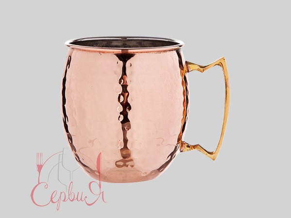 Кружка барна 450мл мідь рефлена "Mule Cooper" 1270HKOP/1 C&T_2