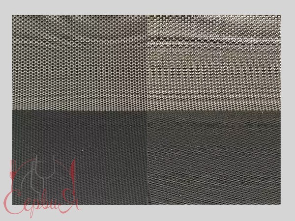 Сет під гаряче вініл 40х35см чорно-коричневий 17420_2