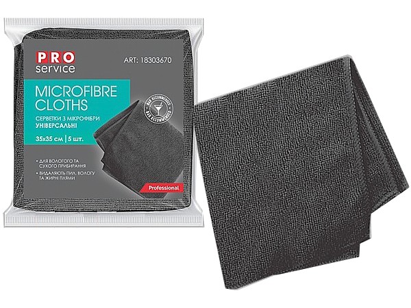 Серветка з мікрофібри універcальна 35х35см чорна BAR AREA PRO 18303670_1