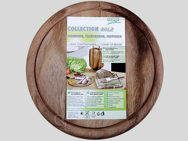 Дошка для піци дерев'яна д.300мм  20444 Kesper_2