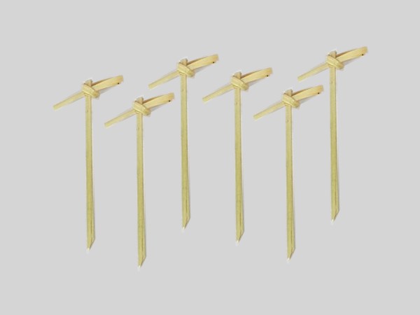 Шпажка для канапе бамбук Вузол 9см 100шт Н_2