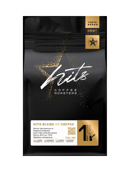 Кава в зернах Hits Italian 500г_1