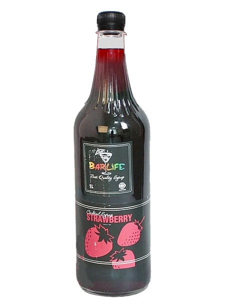 Полуниця сироп 1л (ПЛАСТ.БУТ.) Barlife_1