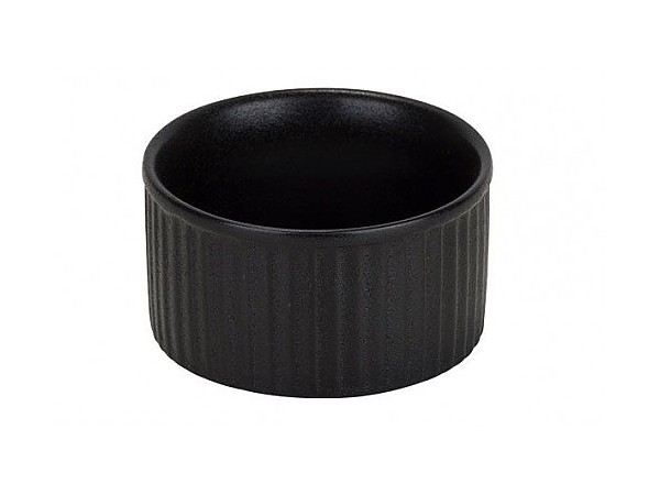 Салатник із рельєфом 9х4.5см Yara Black Ramekin C&T 2421009_1