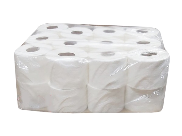 Туалетний папір одношаровий білий 50мх9см 24шт Єнот_1