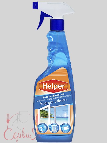 Засіб для миття скла з тригером 500мл Helper 190200069_4