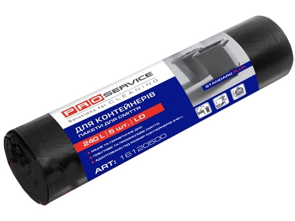Пакет для мусора 240л 5шт черный Standart 16120500 PRO LD_1