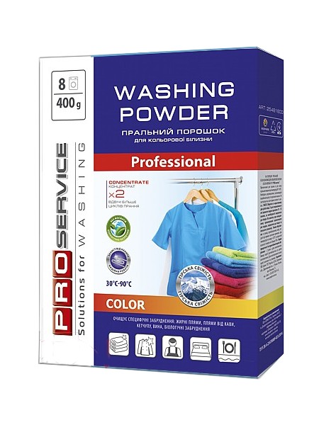 Порошок пральний автомат лдя кольорових тканин Colour 400г PRO 25481600_1
