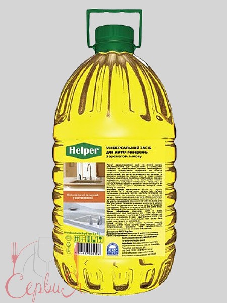 Універсальний засіб для миття поверхонь Лимон 5л Helper 190700186_2