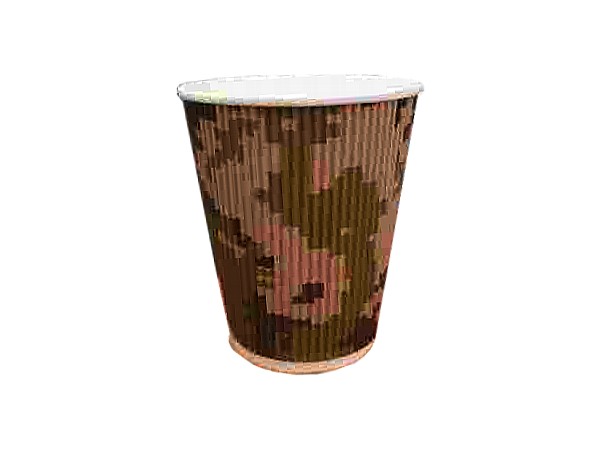 Стакан 250мл паперовий гофра Пиксель 30шт GP02-0815_1