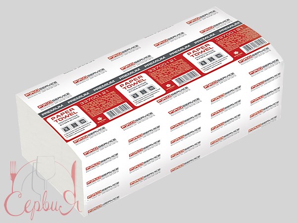 Рушник 2шари Vскладення білий целюлоза 160шт PRO 33700121_3