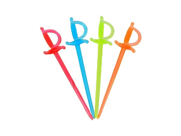 Шпажка для канапе "Шабля" 9см велика асорті 1000шт АД_1