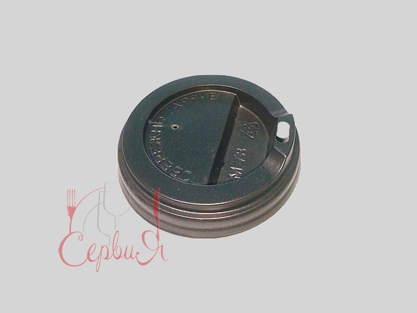 Кришка КР-78 для паперового стакана 250мл 50шт чорна_2