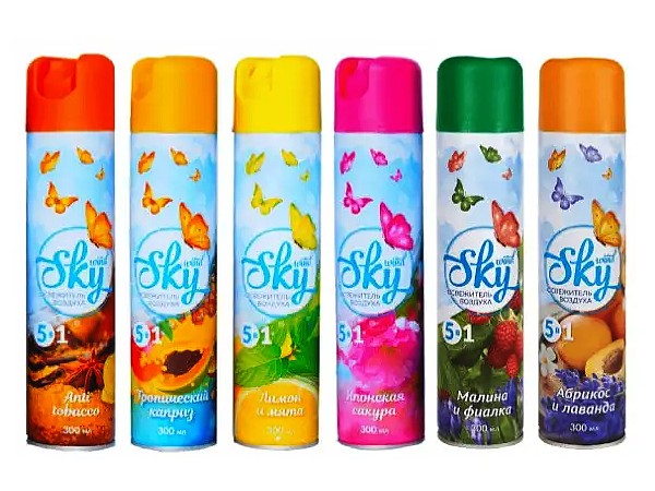 Освіжувач повітря 300мл SKY Wind Асорті_1