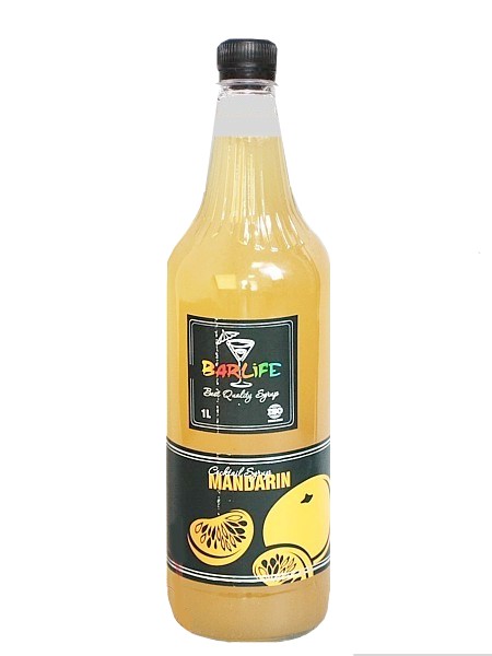 Мандарин сироп 1л (ПЛАСТ.БУТ.) Barlife_1