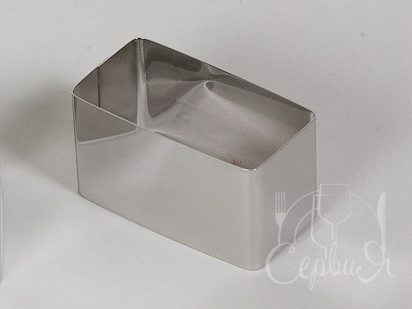 Форма прямокутна для формування гарнірів і салатів 80х40мм, h45мм_4