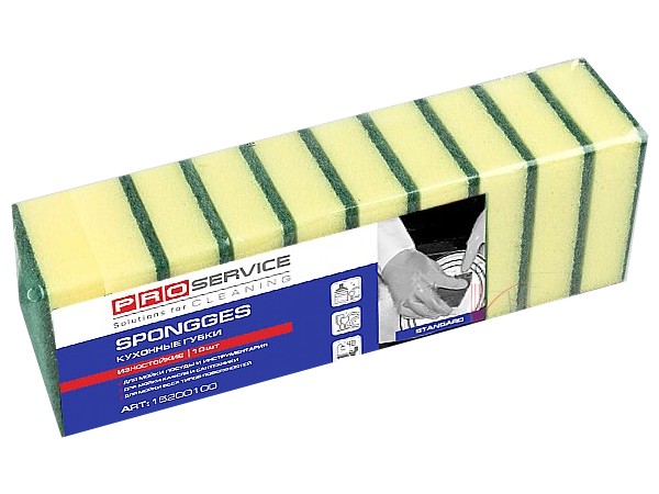 Губки кухонні PRO 15200100 10шт_1