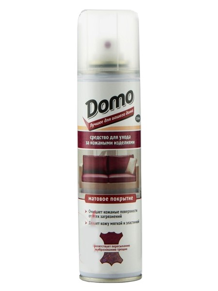 Засіб для придання матового глянцю шкіряним виробам аерозоль 150мл DOMO 10034_1