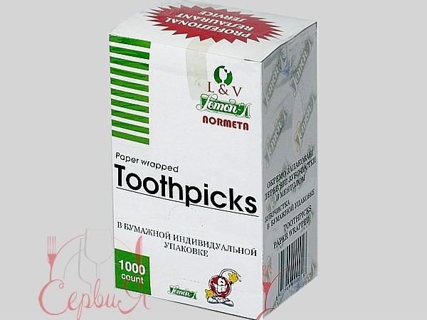 Зубочистки в індивідуальній упаковці (папір)  1000шт_3