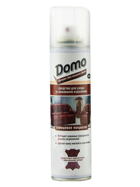Засіб для придання глянцю шкіряним виробам аерозоль 150мл DOMO 10033_1