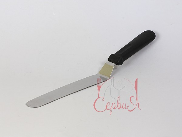 Шпатель кондитерський вигнутий з пластмасовою ручкою 25,4см 18330_2