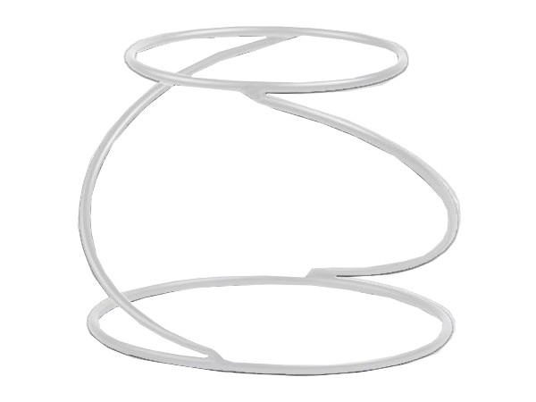 Стійка банкетна Рестам R1 spiral (білий мат)_1