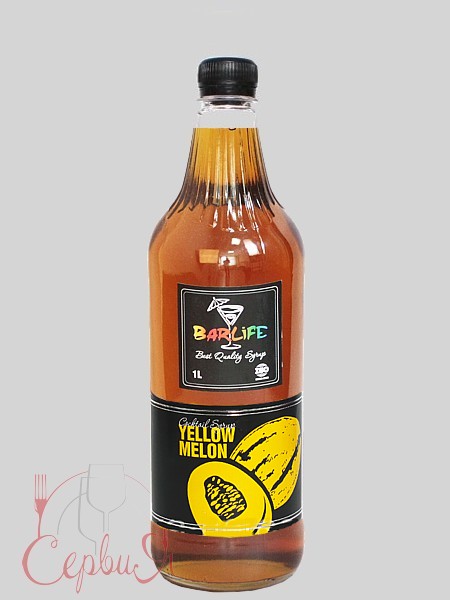 Диня жовта сироп 1л (ПЛАСТ.БУТ.) Barlife_2