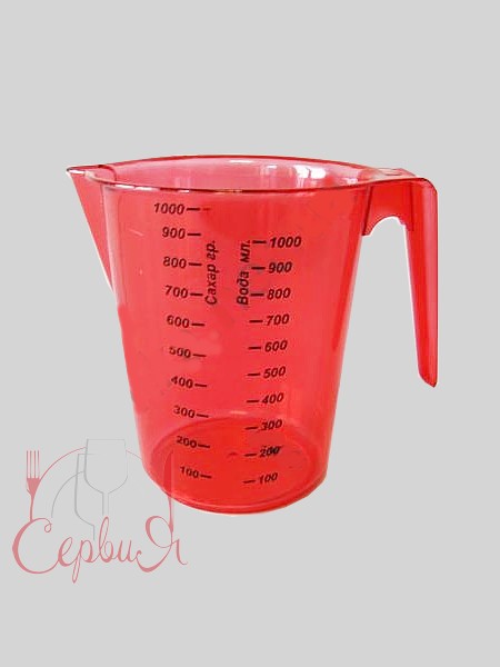 Кружка мерная 1л "Вест" цветная_2
