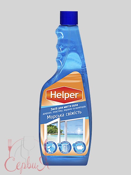 Засіб для миття cкла запасний флакон 500мл Helper 190200070_2
