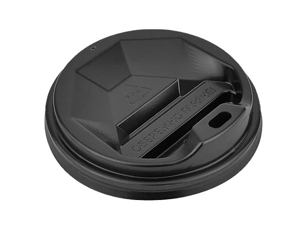 Кришка ГР-91 чорна для паперового стакана 440мл 50шт GP 01-0038_1