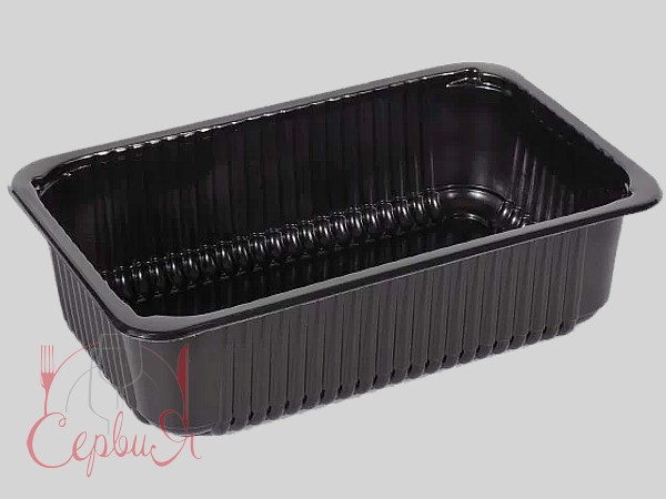 Контейнер РР 275х175х75мм чорний БЕЗ КРИШКИ 2,4л 10шт 015124_2