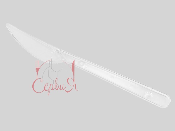 Ніж столовий прозорий 100шт_3