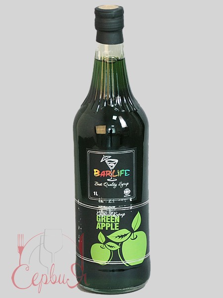 Яблуко зелене сироп 1л Barlife_2